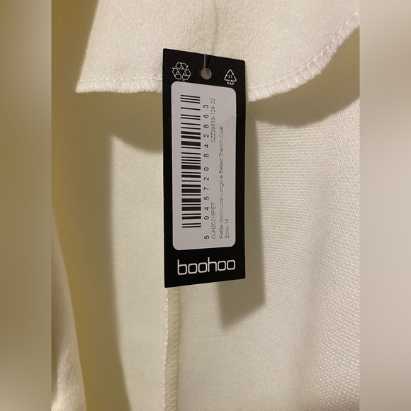 NWT Wool Look Longline Trench Coat - Picture 10 of 16